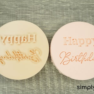 Happy birthday name cookie cutter | Fondant cutter stamp | Festive theme