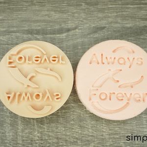 Always and forever cookie cutter | Fondant cutter stamp | Wedding theme