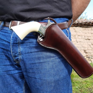 leren holster voor Remington Model 1858/1875 Single Action Army custom-stijl (op bestelling gemaakt)