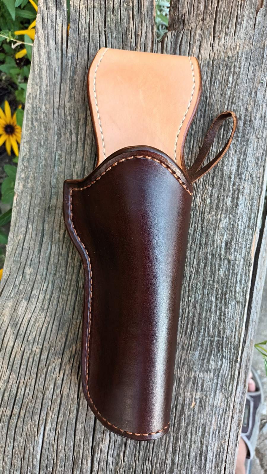 leather holster for single action revolvers Colt SAA clones, custom barrel Fast Draw  (Made to order)