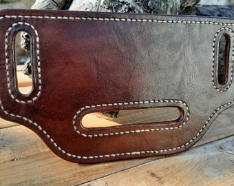 Leather Holster holder for 1.5&quot;(3.8cm), 1.75&quot;(4.5cm) and 2&quot;(5.1cm) belt (Made to order)