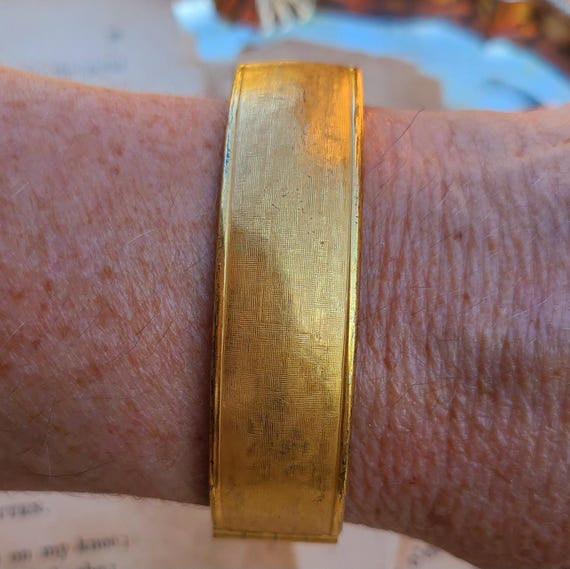 Unsigned Miriam Haskell Hinged Bangle Bracelet ~ … - image 6