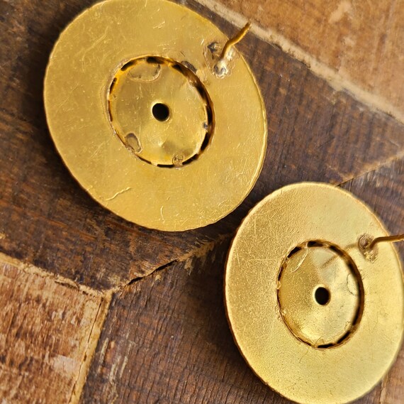 Some Work Required, Miriam Haskell Pair of Gold P… - image 3