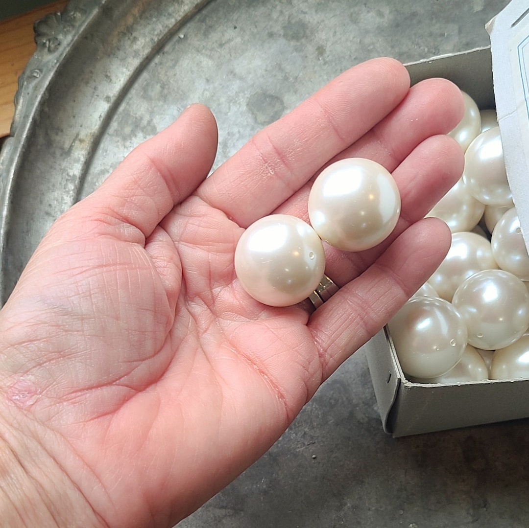 Huge Vintage Glass Pearls Japanese Imitation Pearl Beads Etsy