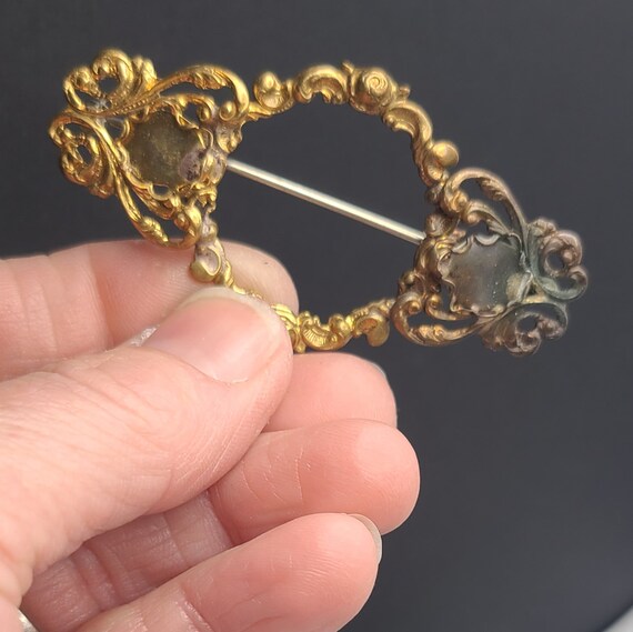 Unsigned Custom piece Miriam Haskell Filigree Bro… - image 9