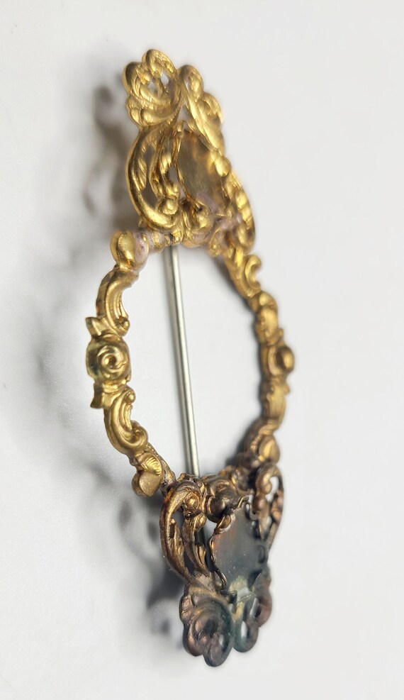 Unsigned Custom piece Miriam Haskell Filigree Bro… - image 6