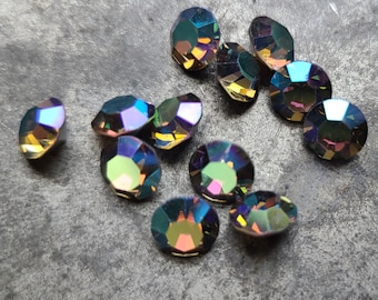 12 Pieces Swarovski Starlight Silver Chaton, Discontinued Color, 1st Quality, Antique pre 1949, 6.2mm Round/ 30ss, Vintage Swarovski