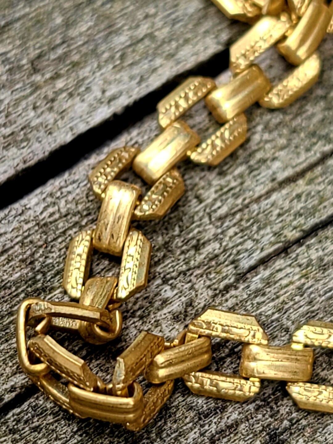 Delicate Book Chain Delicate Vintage Etched Brass Book Chain ~ Stunning New Dead Stock ...