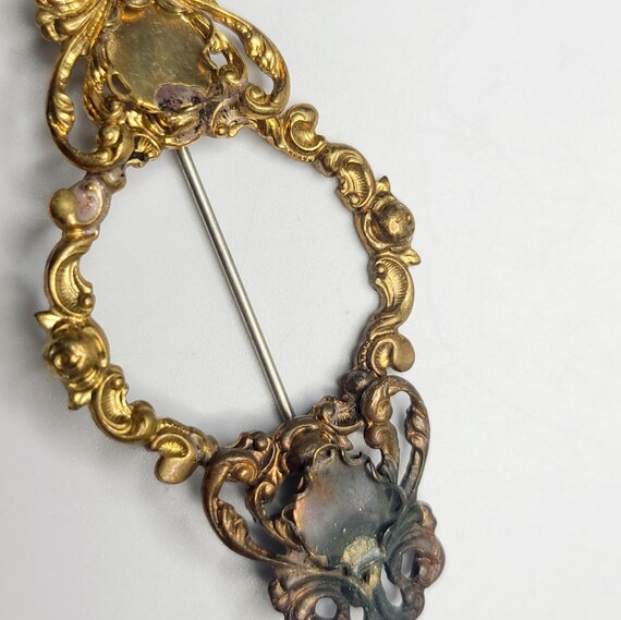 Unsigned Custom piece Miriam Haskell Filigree Bro… - image 7