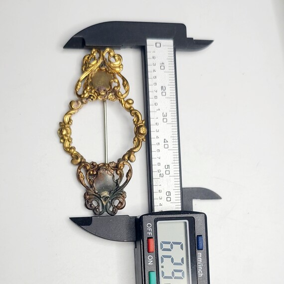 Unsigned Custom piece Miriam Haskell Filigree Bro… - image 3
