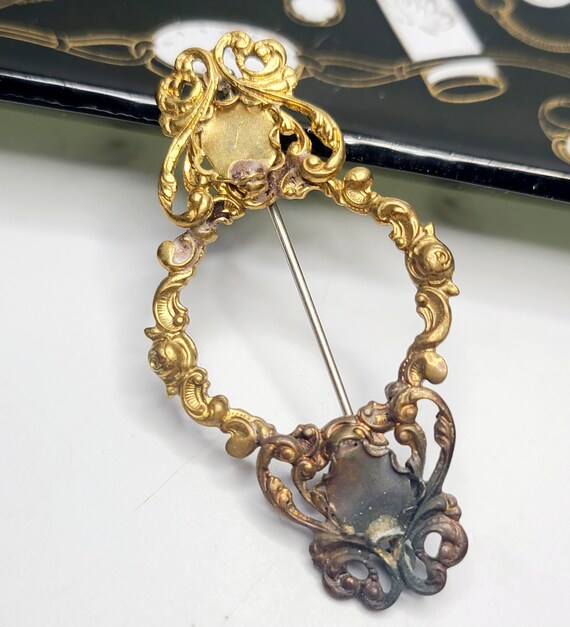 Unsigned Custom piece Miriam Haskell Filigree Bro… - image 8