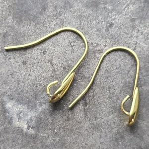 10k Gold French Hooks - Etsy 10k Gold French Hooks - Etsy