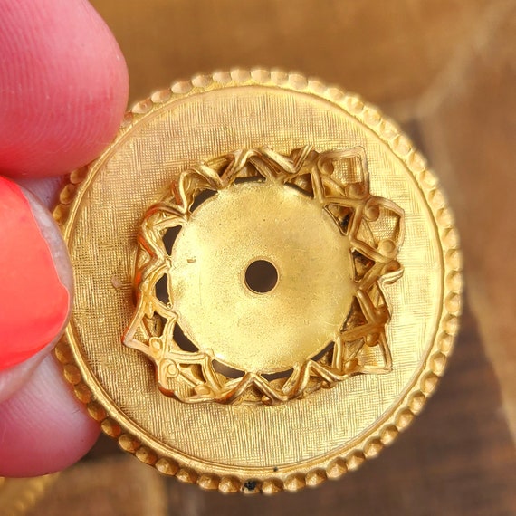 Some Work Required, Miriam Haskell Pair of Gold P… - image 4