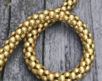 Vintage Gold Plated Givenchy Three Strand Snake Chain Bracelet