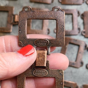 Unusual and Rare Signed Miriam Haskell Bracelet Frame Sections ~ Complete base ~ Miriam Haskell Blank Bracelet Base ~ 5 pieces