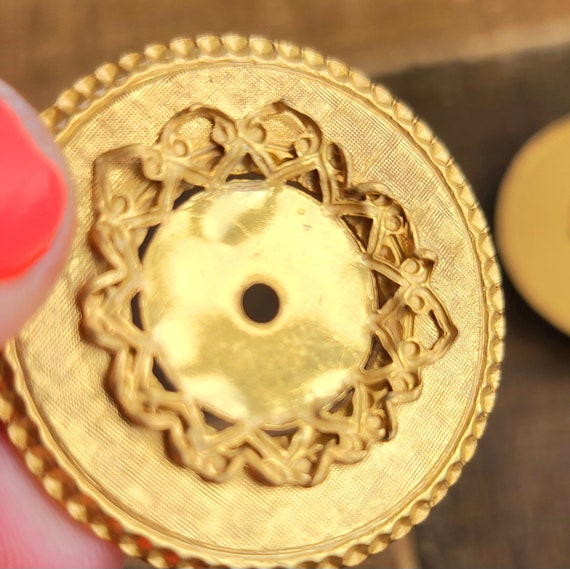 Some Work Required, Miriam Haskell Pair of Gold P… - image 10