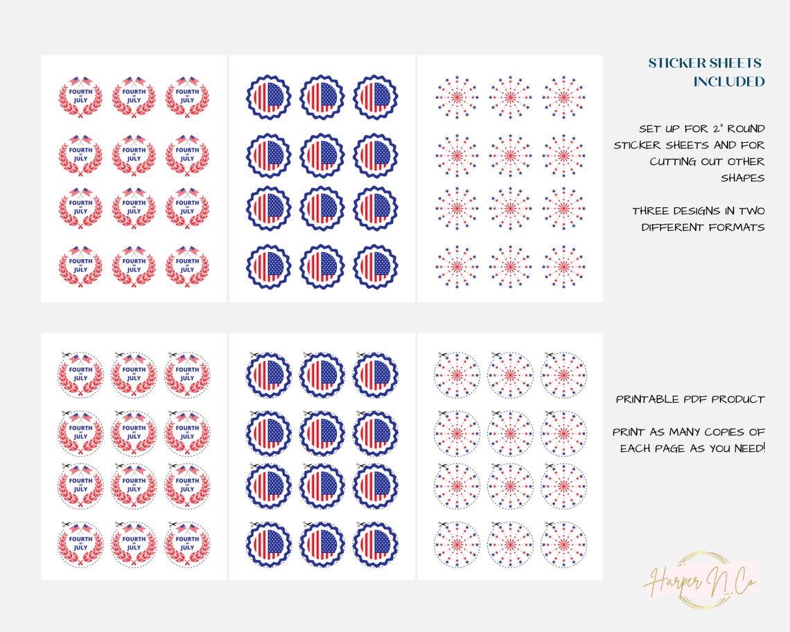 Printable 4th of July Planner Printable Planner Fourth of - Etsy