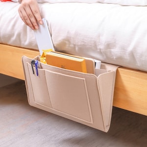 Felt Bedside Storage Organizer Bag, Phone Book Magazine Holder Pockets, Hanging Storage Bag, Baby Tissue Box, Sofa Side Pouch Bag, Gifts