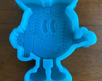 Boujee Baseball Silicone Freshie Mold