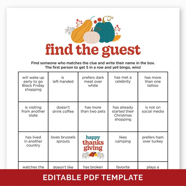 Find Someone Who - Etsy