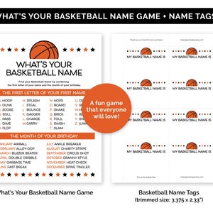 Basketball Games, Printable Games Bundle for a Basketball Team Party, Travel Basketball Team Building Games, Basketball Birthday Games. image 6