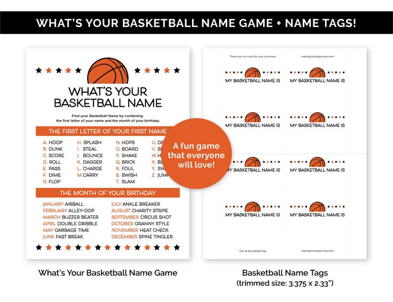 Basketball Games, Printable Games Bundle for a Basketball Team Party, Travel Basketball Team Building Games, Basketball Birthday Games. image 6