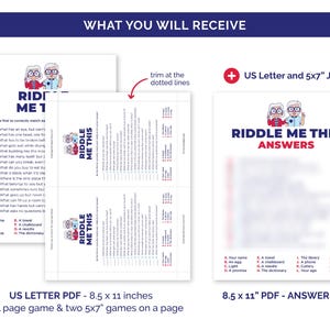 Senior Riddle Printabl Senior Riddles, Riddle Me This Retirement Home Game, Jokes for Senior ...
