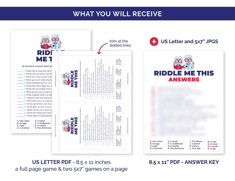 Senior Riddles, Riddle Me This Retirement Home Game, Jokes for Senior ...
