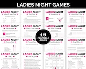 Ladies Night Games, Printable Game Bundle for a Girls' Night, Girls' Weekend, or Girls' Trip, Fun Ladies Night Out Group Games for Adults