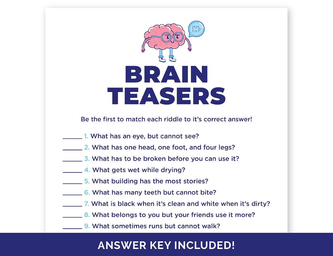 Dementia Unit Code Riddle Dementia Brain Teasers, Simple Riddles for Senior Citizens, Brain ...