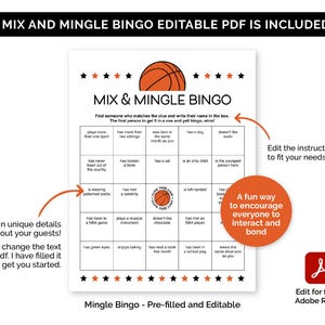 Basketball Games, Printable Games Bundle for a Basketball Team Party, Travel Basketball Team Building Games, Basketball Birthday Games. image 5