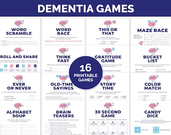 Dementia Games, Memory Games for Senior Citizens, Dementia Activities for the Elderly, Brain Games for Dementia Care, Memory Booster Games.