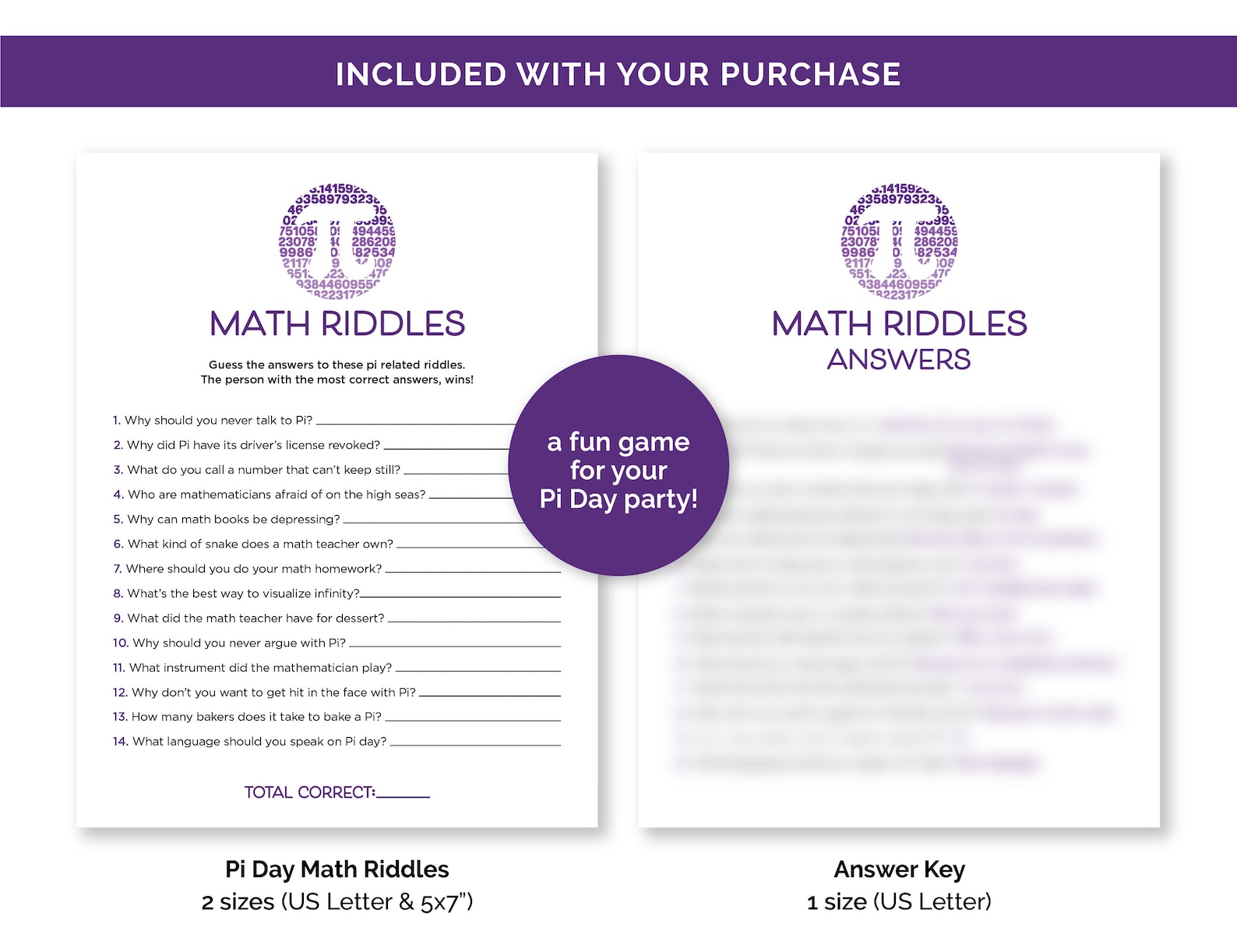 Pi Day Riddles, Printable Pi Day Jokes for a Math Classroom Party, Fun ...