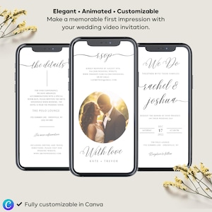 Digital Wedding Invitation, Electronic Wedding Invite, Digital Wedding E-Vite, Wedding Invitation Digital, Evite