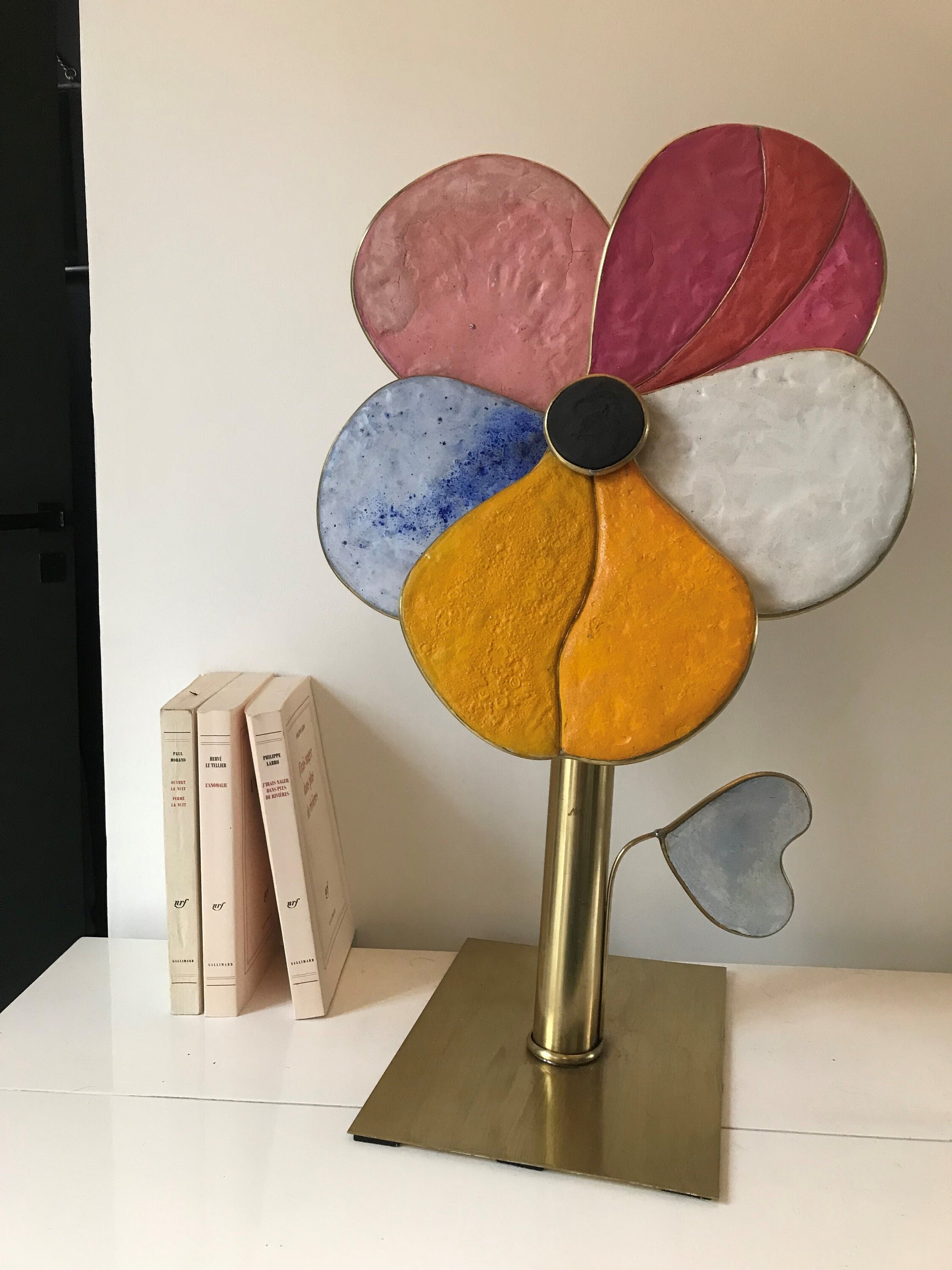 Sculpture Fleur Béton Hopopflora