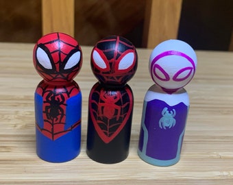 Spider Verse Peg Dolls