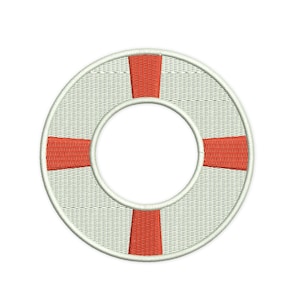 Lifesaver Embroidery Design. Rescue embroidery design. Lifesaver ring embroidery. Nautical embroidery. Machine embroidery design