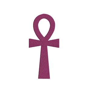 Ankh Symbol Embroidery Design. Mini Ankh. Egyptian Ankh Silhouette. Egyptian Ankh Design. Machine Embroidery. Ankh Embroidery Design