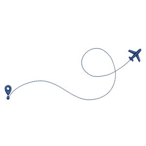 Flight Embroidery Design. Airplane Machine Embroidery Design. Mini Airplane Embroidery. Boeing Embroidery. Airplane Silhouette