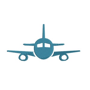 Boeing Embroidery Design, mini plane embroidery design, Jumbo jet Embroidery design, Airplane Fill Design. Silueta del avión