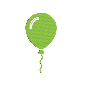 May include: A green balloon with a white string. The balloon is tied off at the bottom and has a white string attached to it.