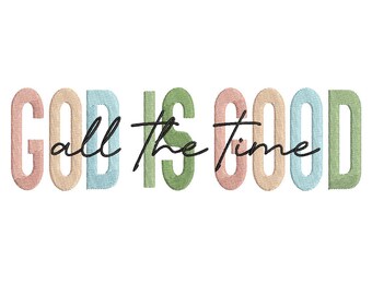 God is altijd goed borduurontwerpen, Paasborduurontwerp, Vrolijk Pasen machineborduurbestand, direct downloaden