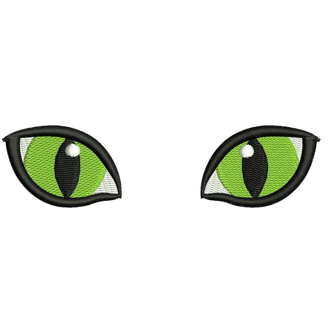 Cat Eyes Embroidery Design. Machine Embroidery Design. Cat Eyes