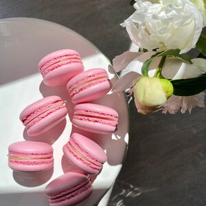Recette de macarons aux framboises - Macarons français étape par étape PDF, guide de garniture pour macarons