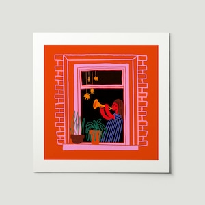 Il Trombettiere - Stampa quadrata 20x20 cm