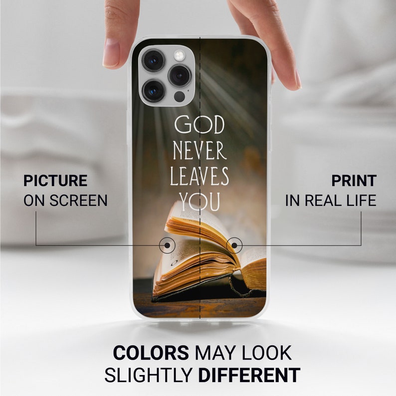 God Quote Phone Case Jesus Christ Cover for iPhone 14 13 Etsy