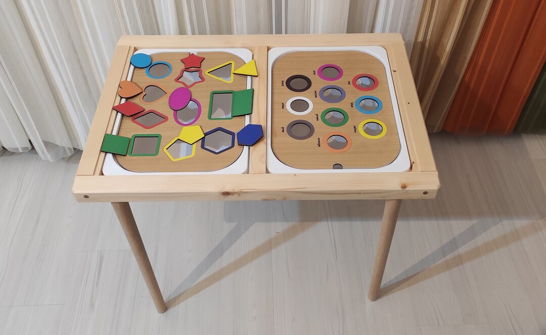 Geometric Sensory Bin IKEA Educational FLISAT Bin Colors Etsy