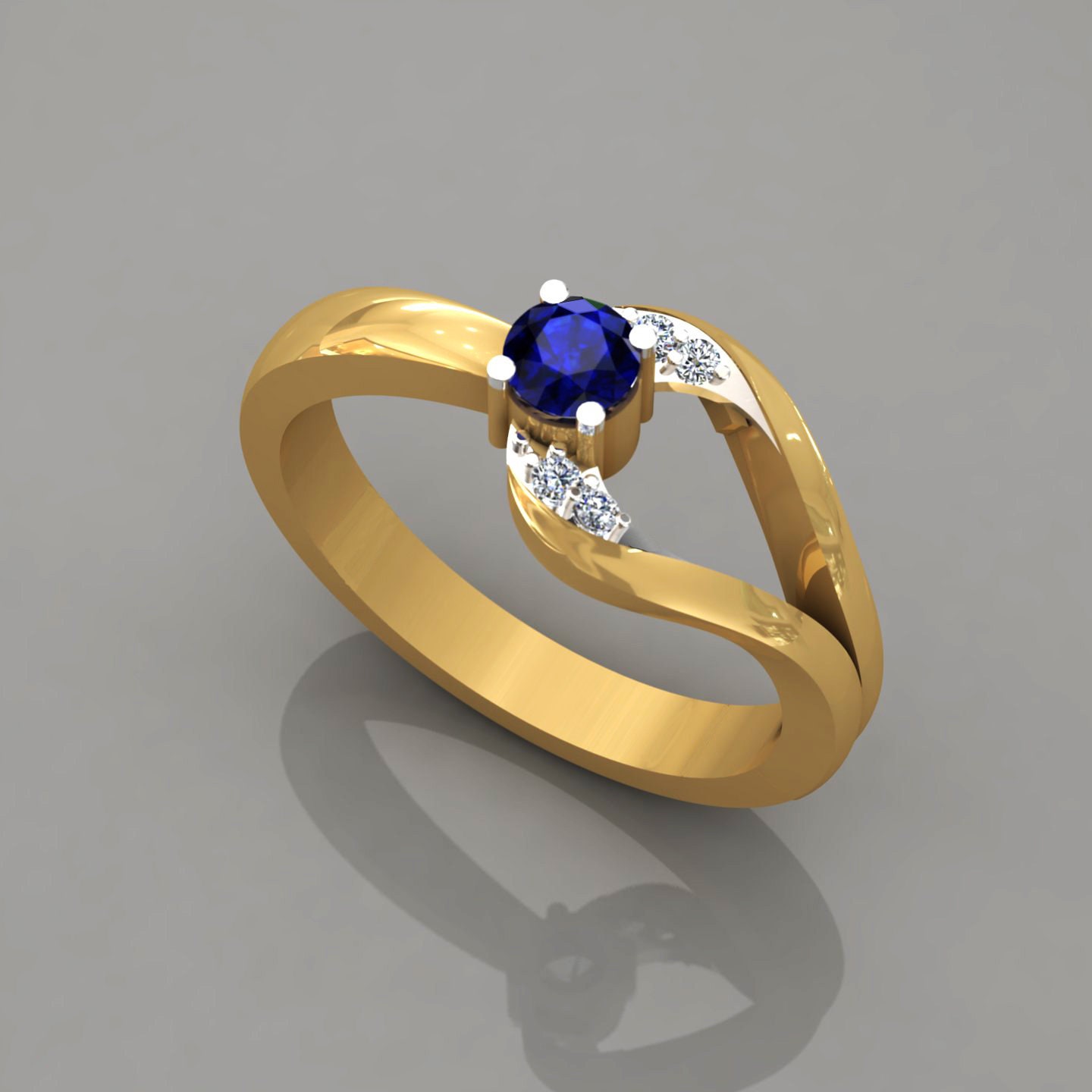 Buy Abhy Round Diamond Engagement Ring Online
