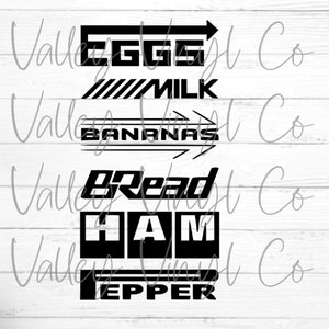 Grocery Getter Minivan Racing Decals | Decal Car Truck Laptop Tumbler Cooler