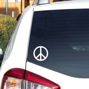 Peace Sign Decal Car Truck Laptop Tumbler Cooler